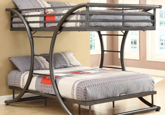 Stephan Full Over Full Bunk Bed Gunmetal - 460078