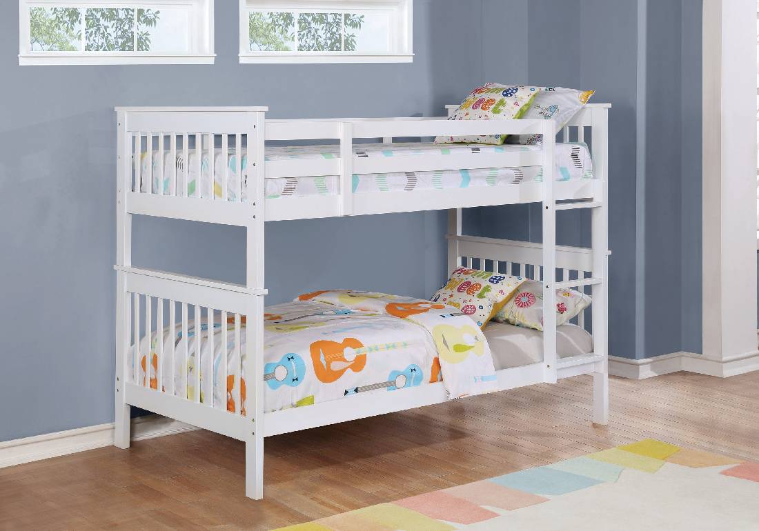 Chapman Twin Over Twin Bunk Bed White - 460244N