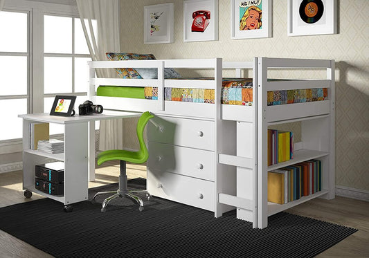 760-TW Loft Bed (White)