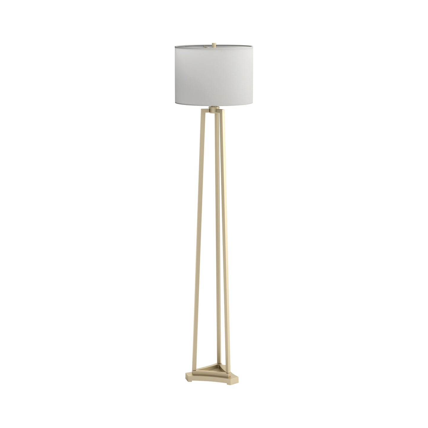 Drum Shade Floor Lamp White And Gold - 920130