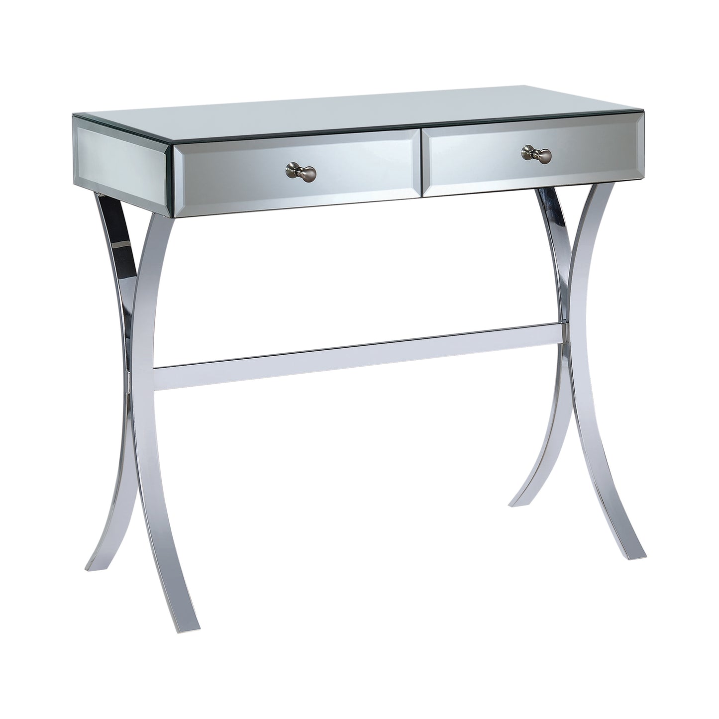 2-Drawer Console Table Clear Mirror -  950355