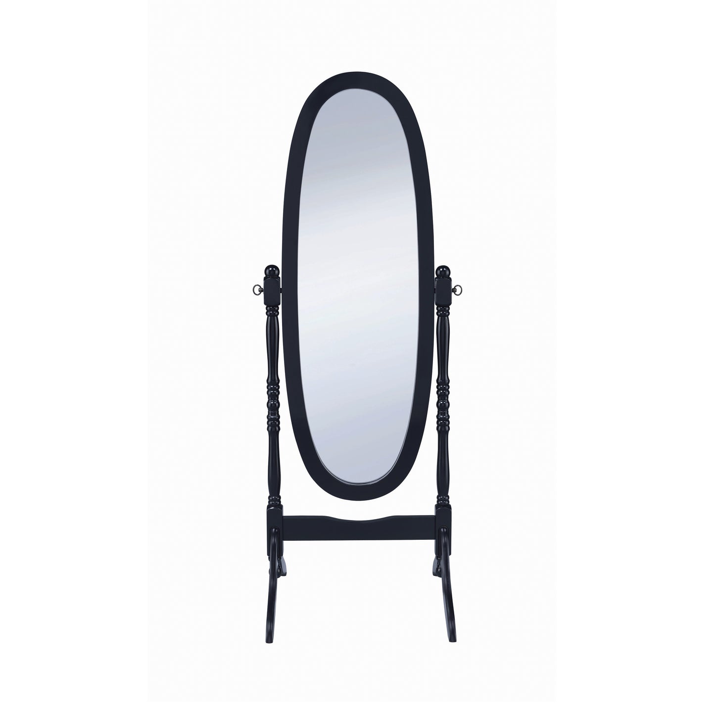Oval Cheval Mirror Black - 950803