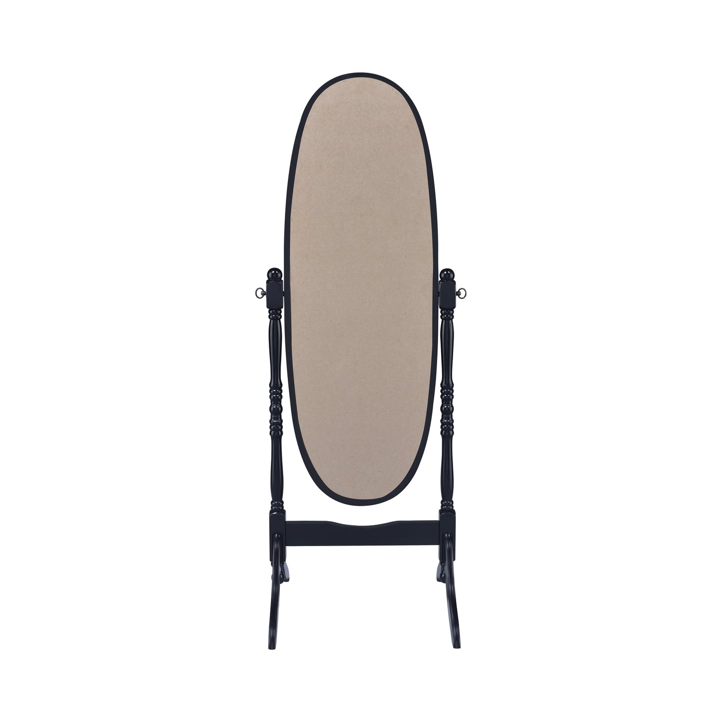 Oval Cheval Mirror Black - 950803
