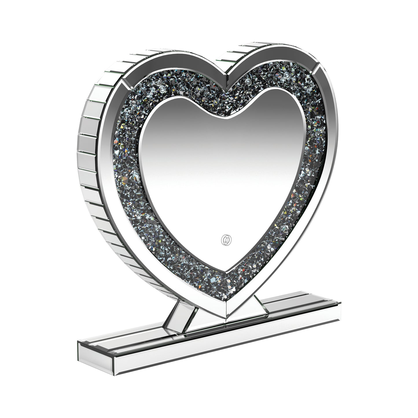 Heart Shape Table Mirror Silver - 961528