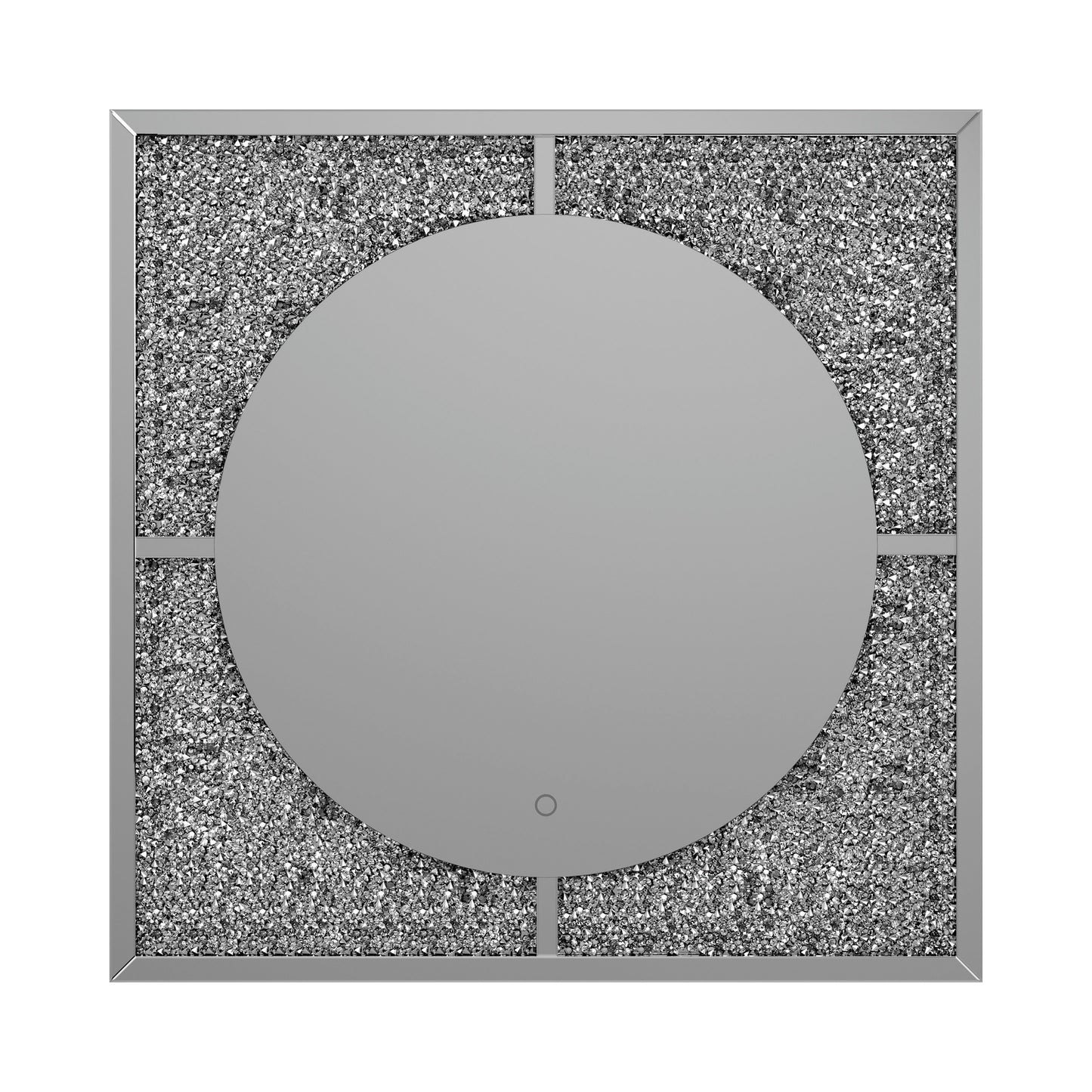LED Wall Mirror Silver And Black - 961554