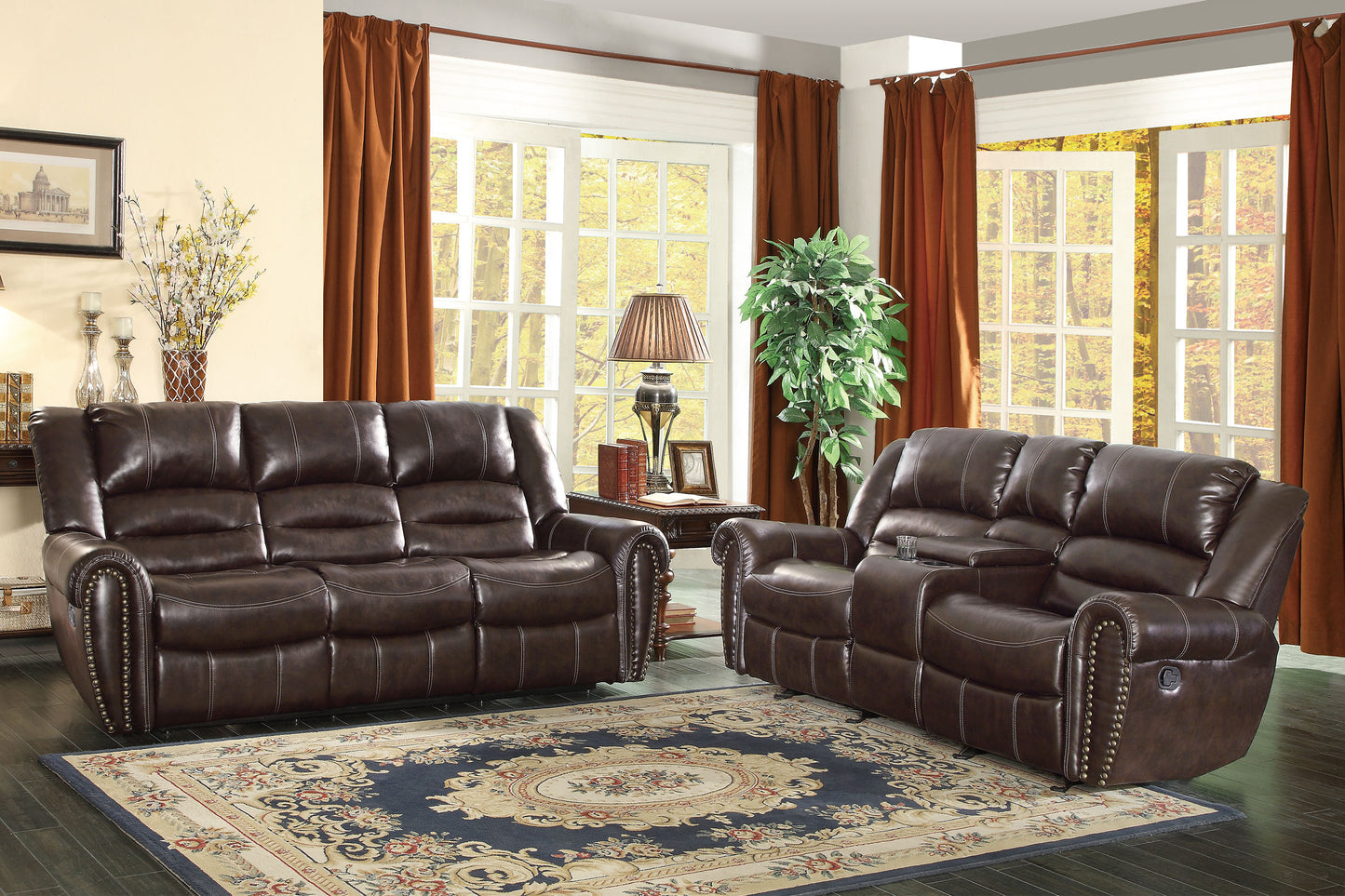9668BRW Seating-Center Hill Collection