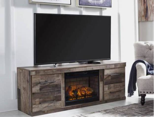 EW0200 - TV Stand w/Fireplace 60"L