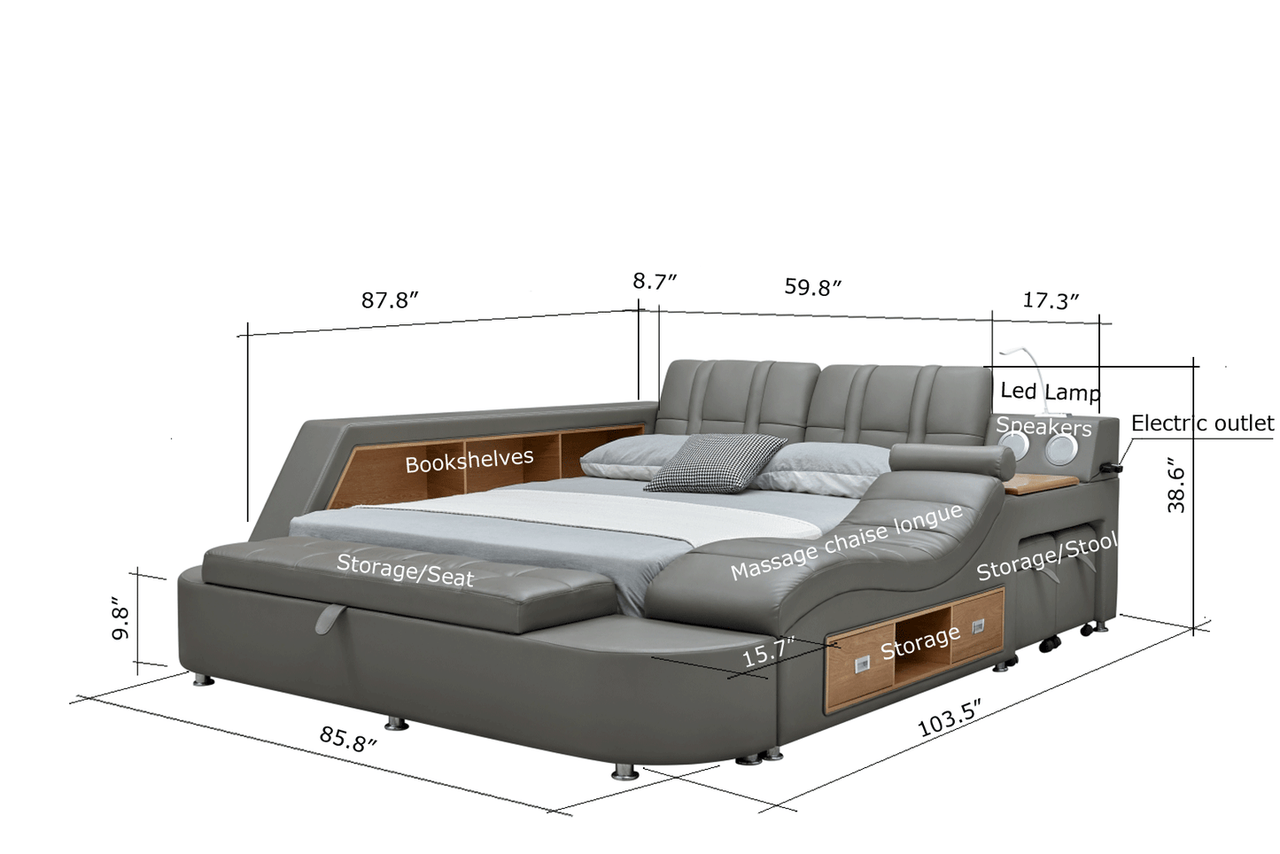 Tesla Bed Queen Size Collection