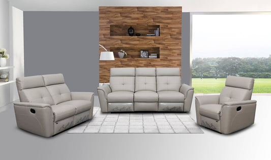 8501 Light Grey w/Manual Recliners