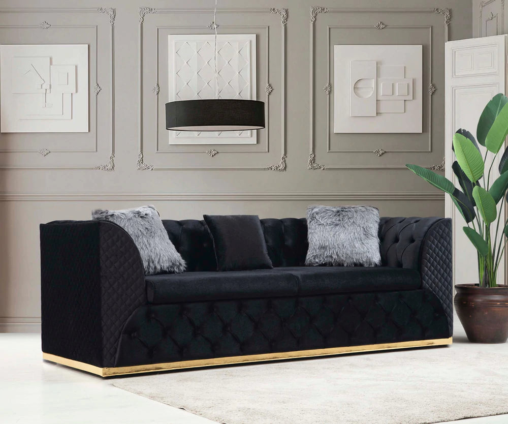 Veranda Sofa & Loveseat - Velvet Upholstery