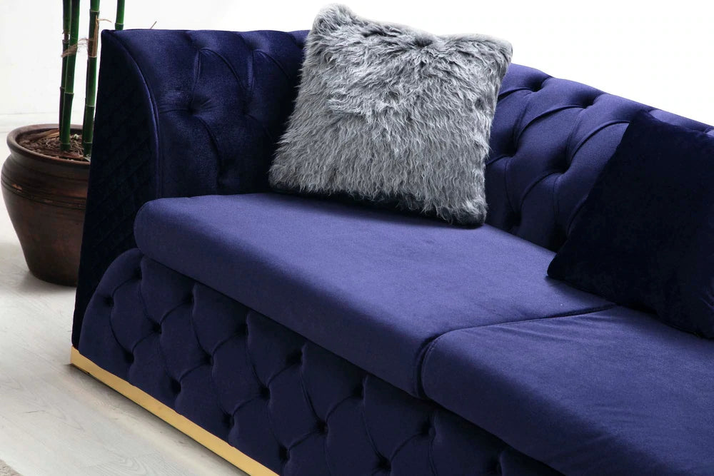Veranda Sofa & Loveseat - Velvet Upholstery