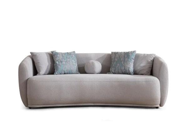 Layla Pewter Boucle Sofa & Loveseat