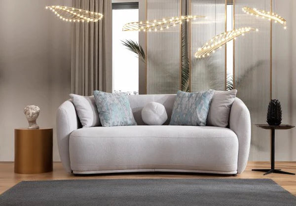 Layla Pewter Boucle Sofa & Loveseat