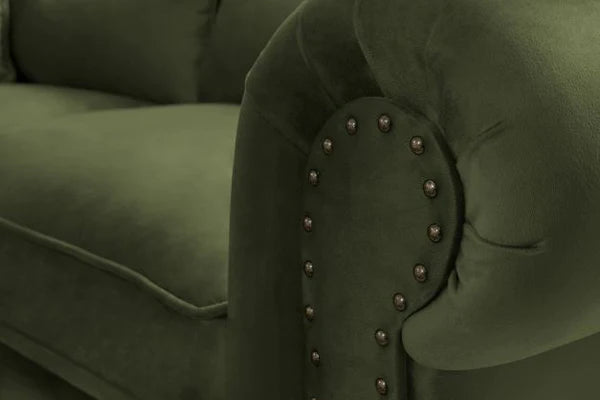 Eva Green Velvet Sofa & Loveseat
