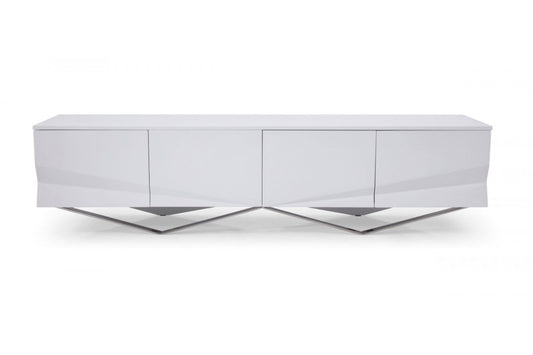 Modrest Duke - Modern Stainless Steel TV Stand