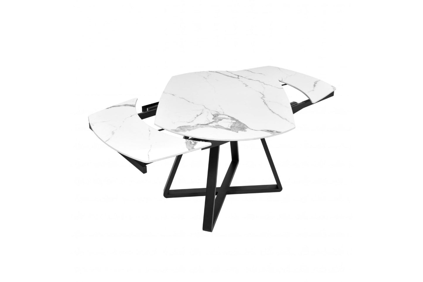 Modrest Cofrey - Contemporary White Ceramic Extendable Dining Table