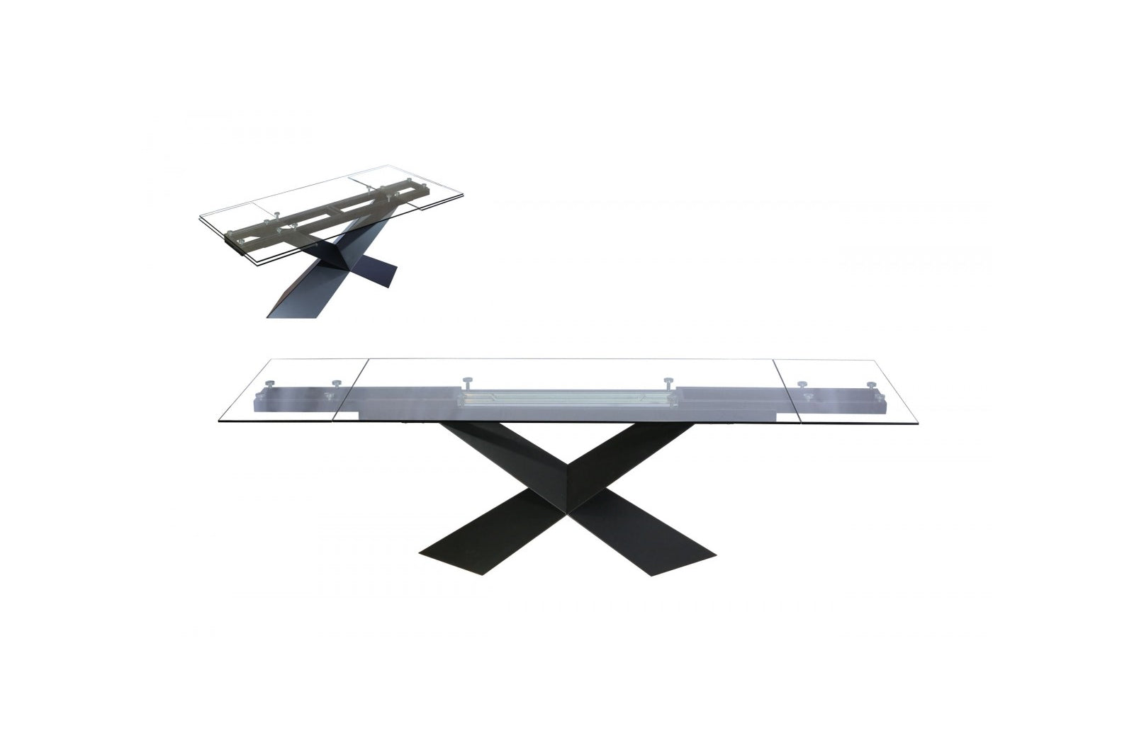 Modrest Scott - Modern Extendable Glass Dining Table | Rosen Furniture