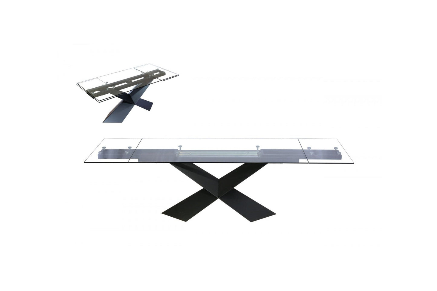 Modrest Scott - Modern Extendable Glass Dining Table