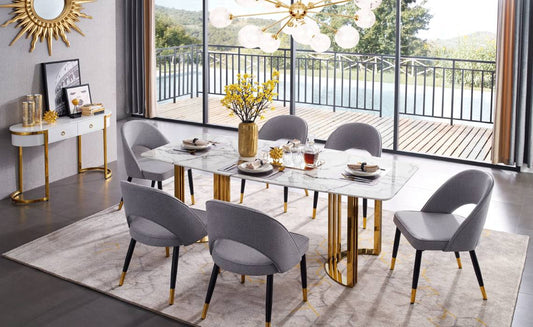 ALLEY GOLDEN DINING ROOM SET