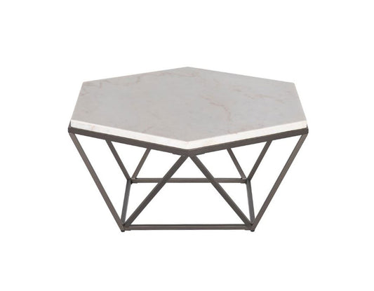 CV200C - Marble Top Hexagon Cocktail Table **New Arrival**