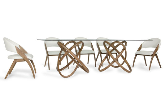 Modrest Mason & Lucas Modern Walnut Dining Set - Coming Soon