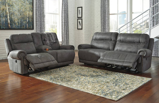 Austere Reclining Sofa and Loveseat - PKG001187