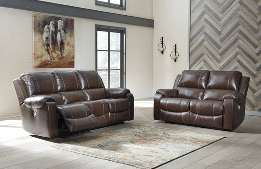 Rackingburg Power Reclining Sofa and Loveseat - PKG007981