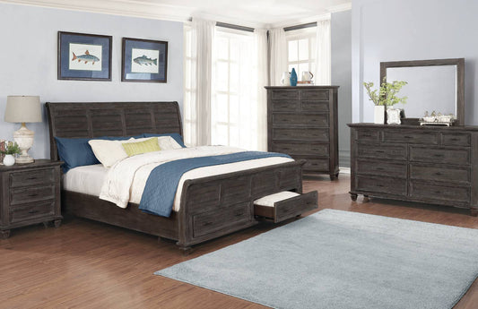 Atascadero Storage Bedroom Set Weathered Carbon 222880