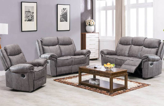 Lisbon8005 Grey - 3PC Reclining Set **NEW ARRIVAL**