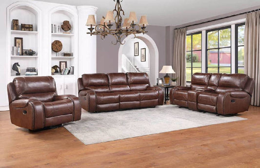 KE800 Brown - 3PC Reclining Living Room **New Arrival**