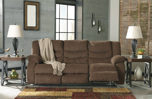 Tulen Chocolate Reclining Sofa | 9860588