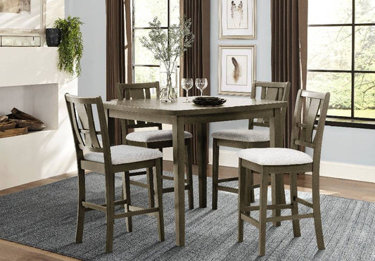 SH1156GRY-36 5PC PACK COUNTER HGHT SET, GRAY MINDY