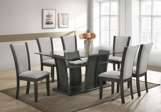 Florida - Grey Dining Table + 6 Chair Set