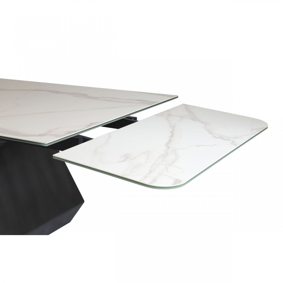 Modrest Howell - Modern White Ceramic Extendable Dining Table Set