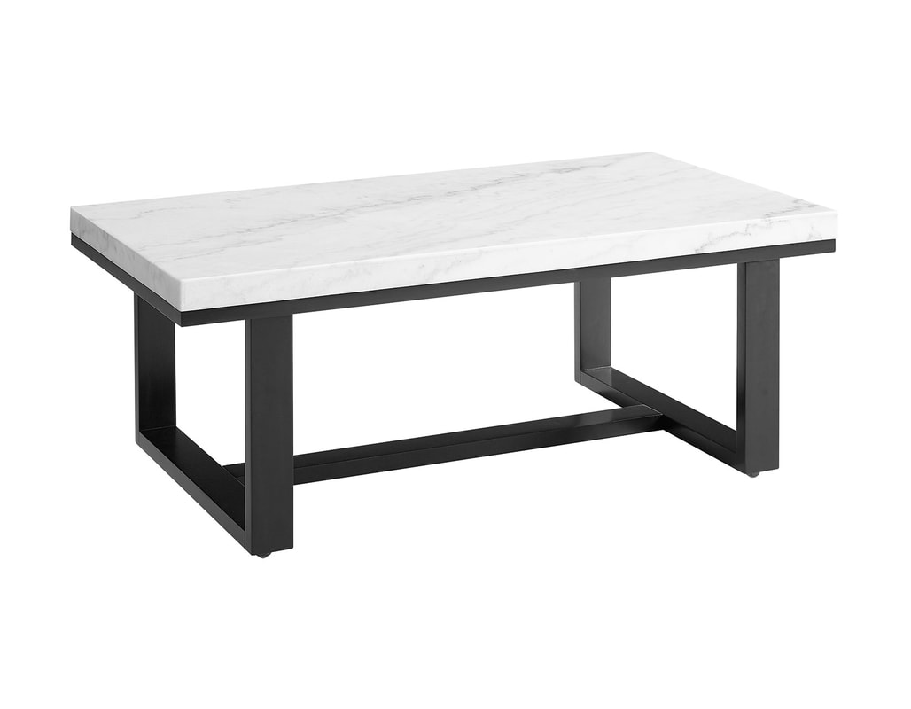LC200CAS - White Marble Top Cocktail Table **New Arrival**