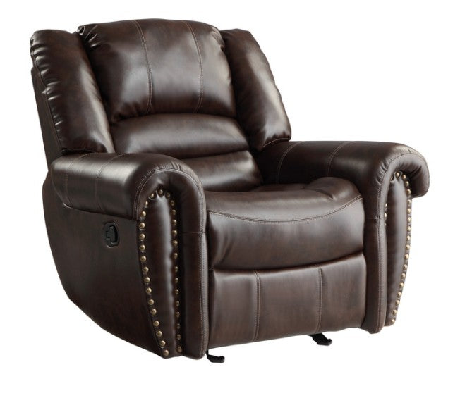 9668BRW-1 Glider Reclining Chair