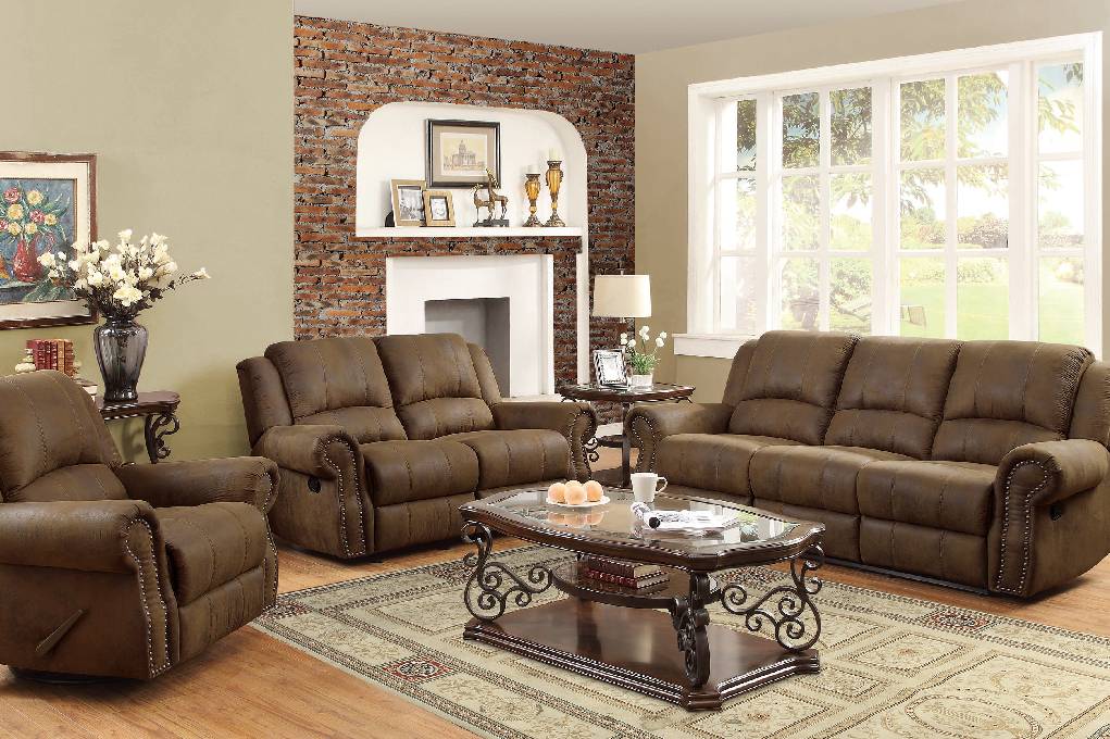Sir Rawlinson Upholstered Living Room Set Buckskin Brown - 650151