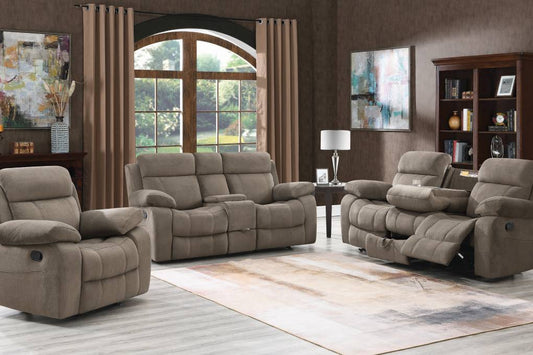 Myleene Upholstered Tufted Living Room Set Mocha - 603031