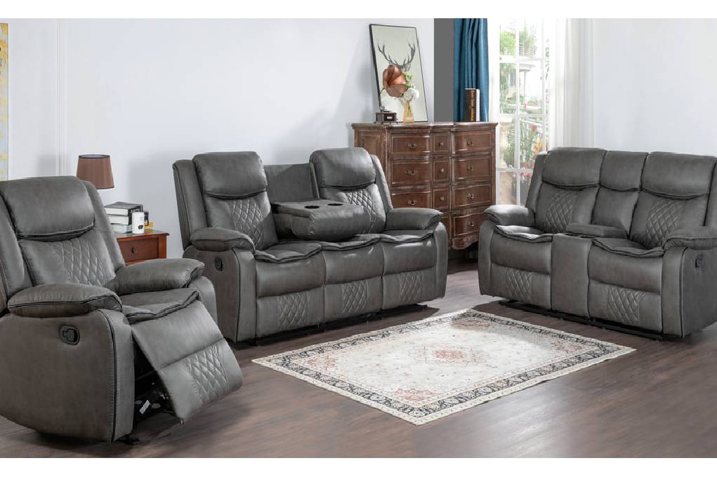 Weston Grey - 3PC Reclining Living Room Set **NEW ARRIVAL**