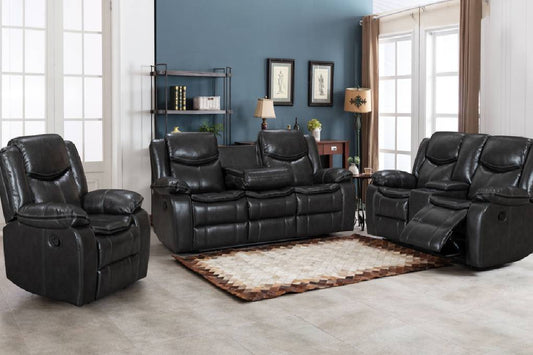 Hope Grey - 3PC Reclining Living Room Set **NEW ARRIVAL**